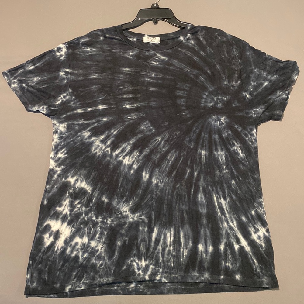ZENANA Tie-Dyed Short Sleeve Top, Size Medium
